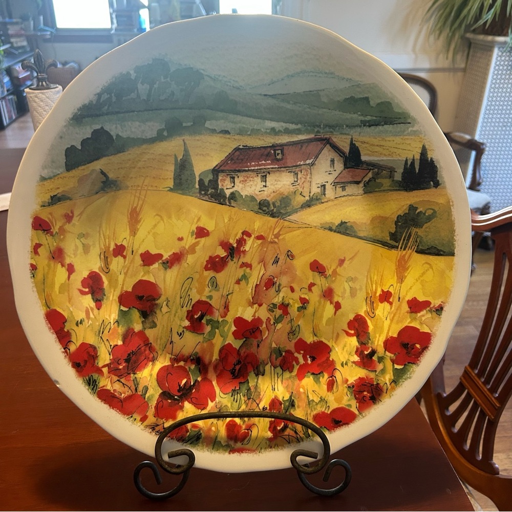 Opificio Etico (Made in Italy) ceramic serving platter - 16.5 inches dia